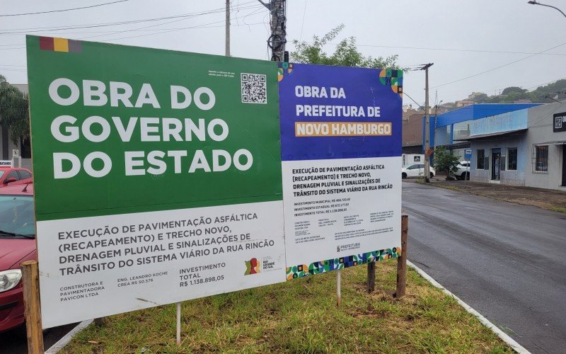 Obras na Rua Rincão começam nesta semana, diz prefeitura de Novo Hamburgo 
