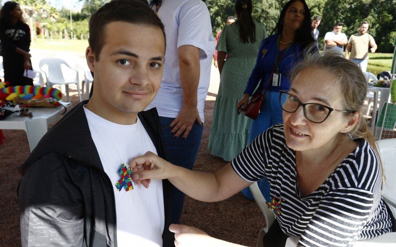 Henrique e Sandra participaram da ação no Parque Getúlio Vargas
