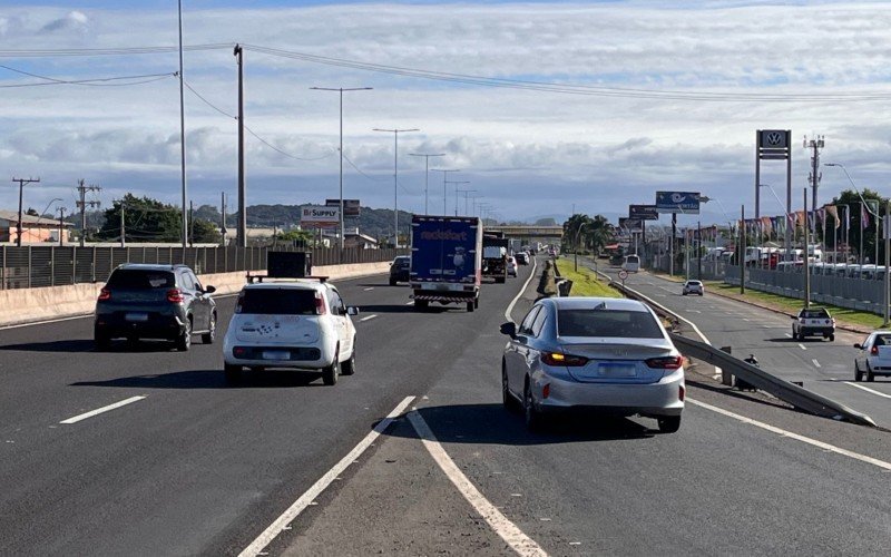 Motoristas que transitam pela ponte nova enfrentam problemas para acessar eixo central da BR-116 no sentido São Leopoldo-Novo Hamburgo