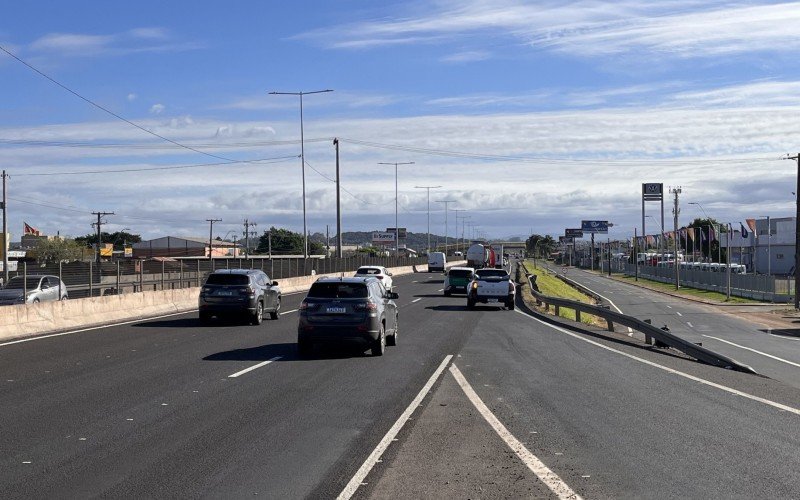 Motoristas que transitam pela ponte nova enfrentam problemas para acessar eixo central da BR-116 no sentido São Leopoldo-Novo Hamburgo