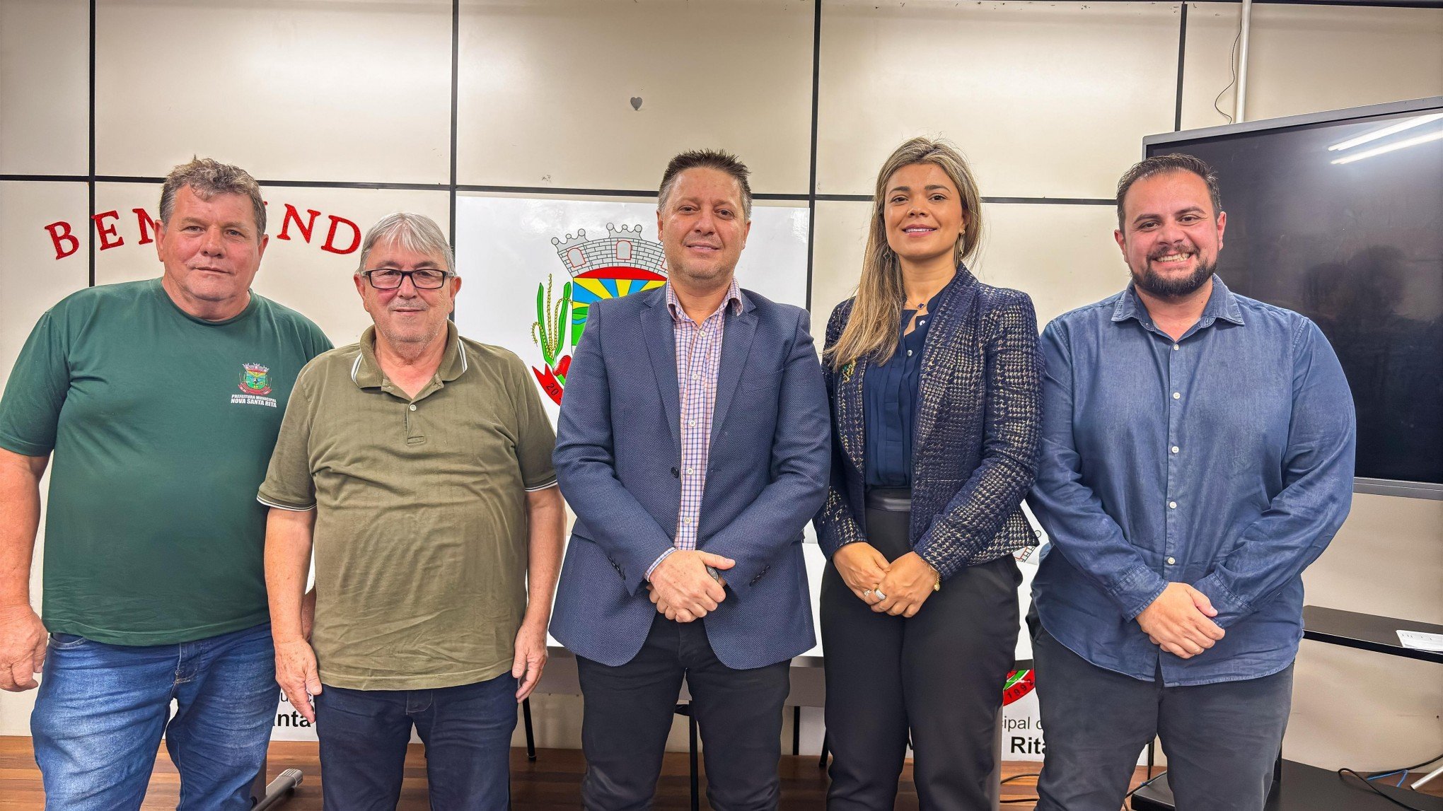 Prefeito de Nova Santa Rita apresenta novos integrantes da equipe de governo
