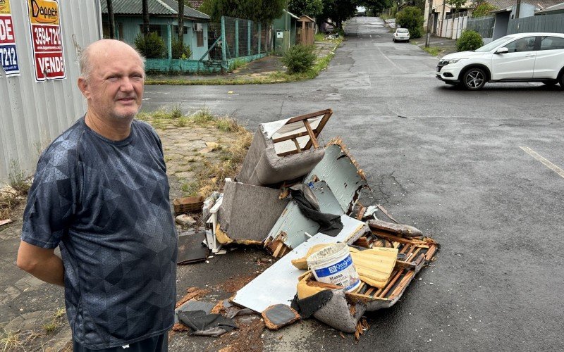 Marcos Fritz afirma que a situação preocupa e que moradores temem novos acidentes no local