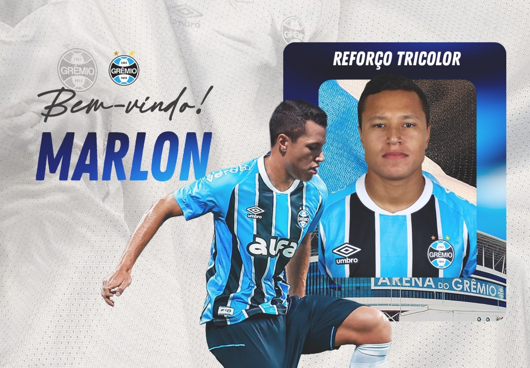 Grêmio confirma lateral-esquerdo Marlon até o final da temporada
