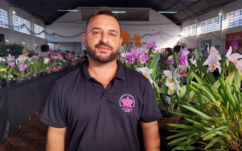 Maicon Machado, presidente do Núcleo Orquidófilo de Novo Hamburgo | abc+