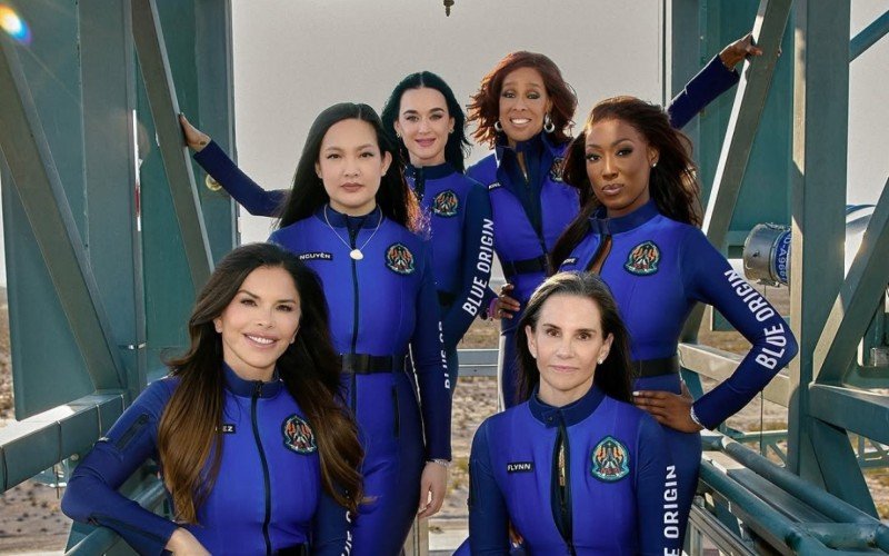 Katy Perry participou de miss&atilde;o espacial da Blue Origin