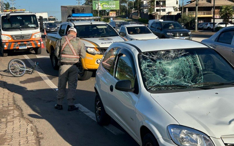 RS-240: Ciclista fica gravemente ferido após ser atingido por carro | abc+