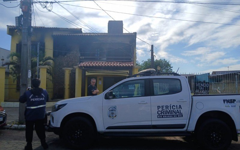Técnicos do IGP estiveram no local, na manhã desta terça-feira (15), a pedido da Polícia Civil