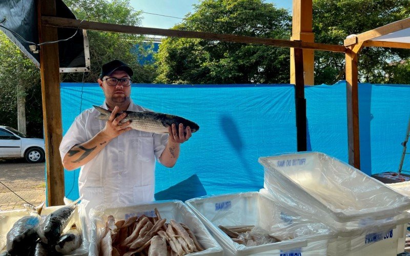 Anderson Severo espera boas vendas durante o evento 