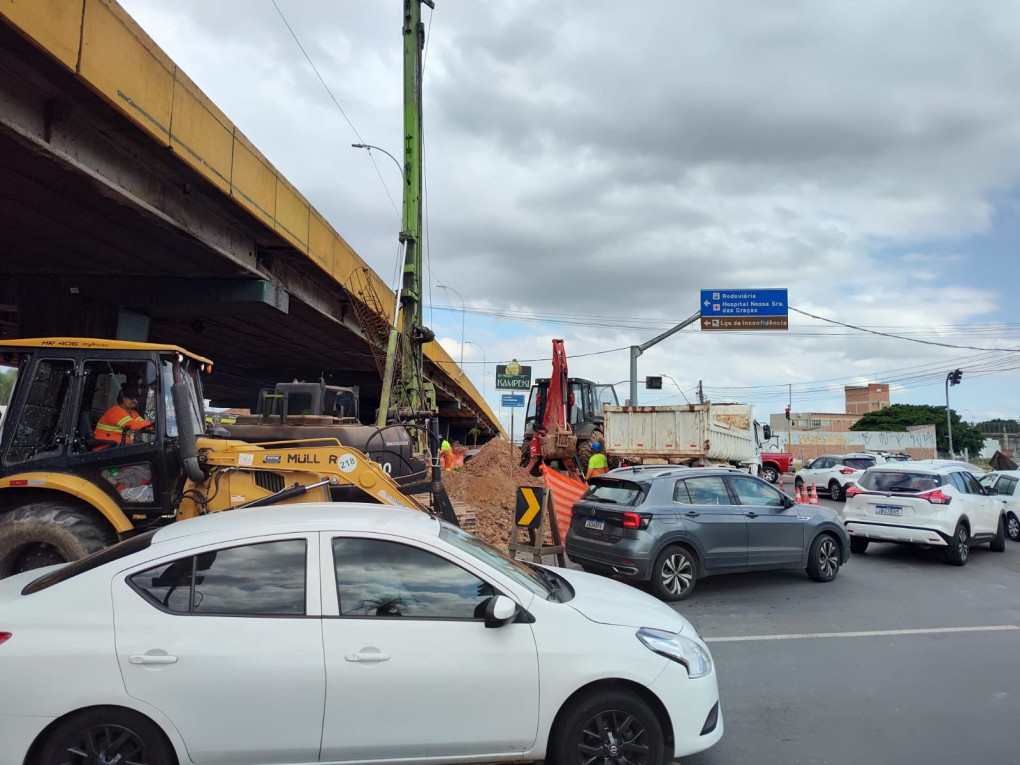 BR-116: Serviços no viaduto da Metrovel retornam nesta terça-feira; Dnit alerta para estreitamento de pista