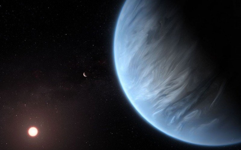 Gases foram encontrados no exoplaneta K2-18b  | abc+