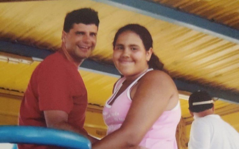 Haddad com Rebecca, uma das vítimas do acidente aéreo