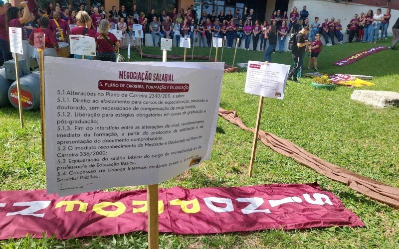 Na última semana a categoria protestou contra o governo municipal | abc+