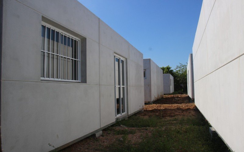 58 casas temporárias foram instaladas no bairro Estância Velha