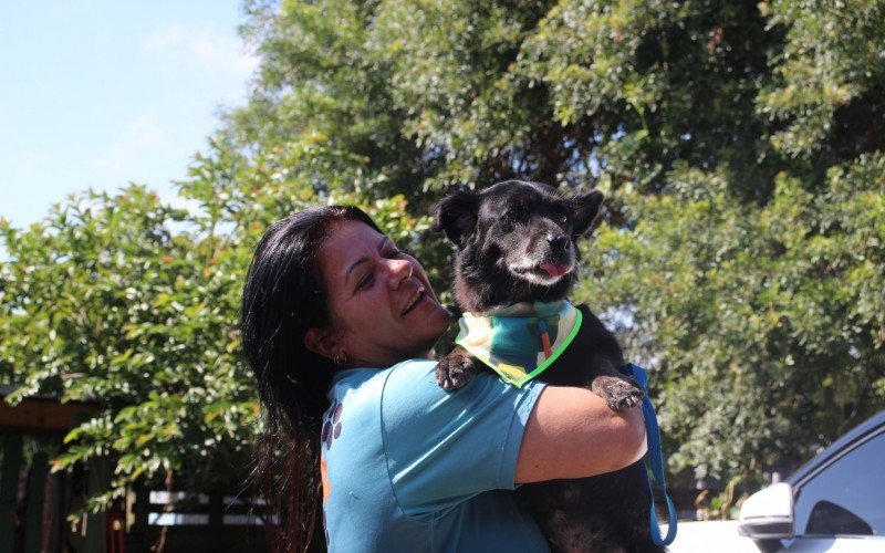 Chiquinho é um dos cães que vai para São Paulo