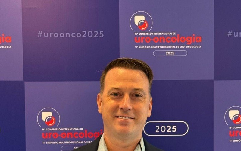 Dr. Lucas Lampert durante o &uacute;ltimo Congresso Internacional de uro-oncologia que ocorreu em abril na cidade de S&atilde;o Paulo | abc+