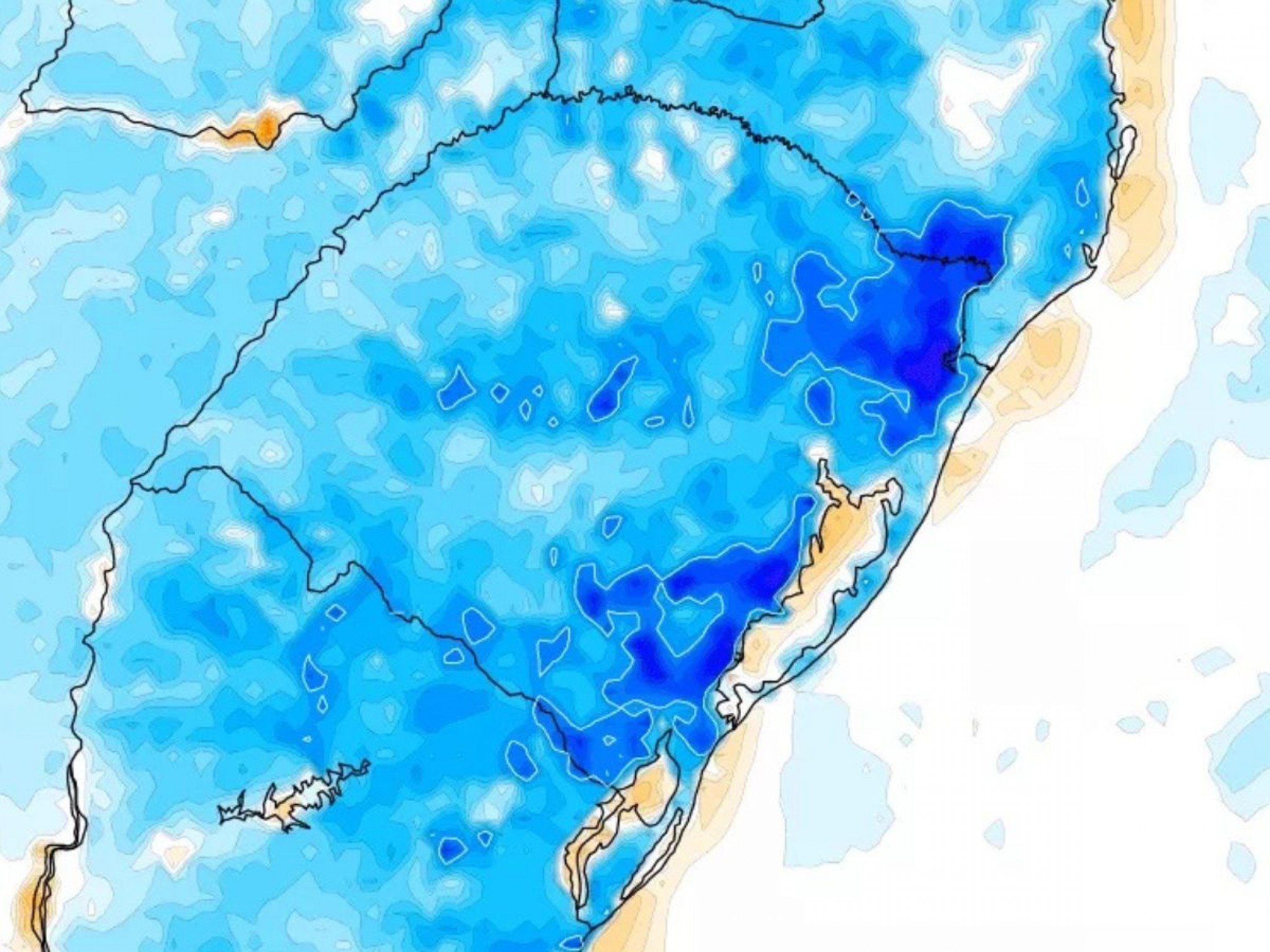 Rio Grande do Sul registra temperatura abaixo de 0°C pela primeira vez em 2025; confira as menores mínimas