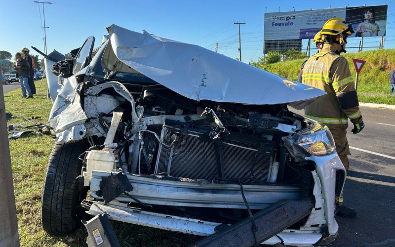 RS-239: Grave acidente envolvendo quatro veículos deixa vítimas em Novo Hamburgo