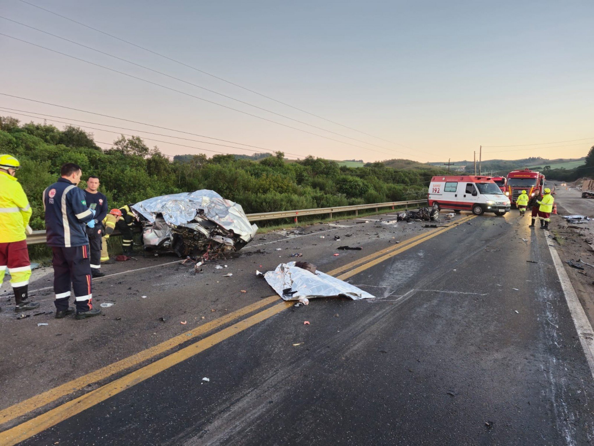 BR-386: Quatro pessoas morrem em acidente na rodovia