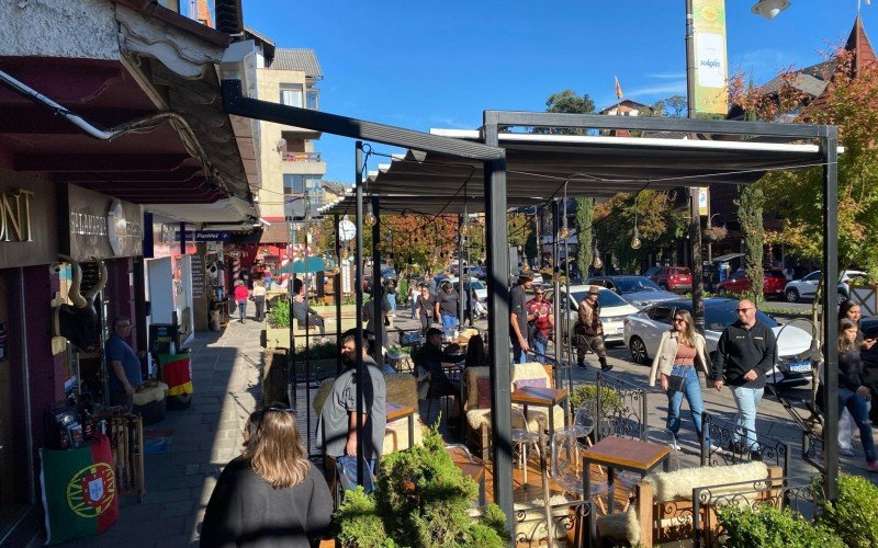 Movimentação em Gramado, no feriadão de 1º de maio, Dia do Trabalhador