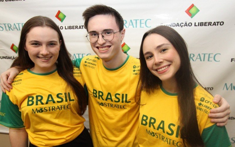 Eduarda Leonhardt, Vítor Wagner e Clara Mittmann Bonato | abc+