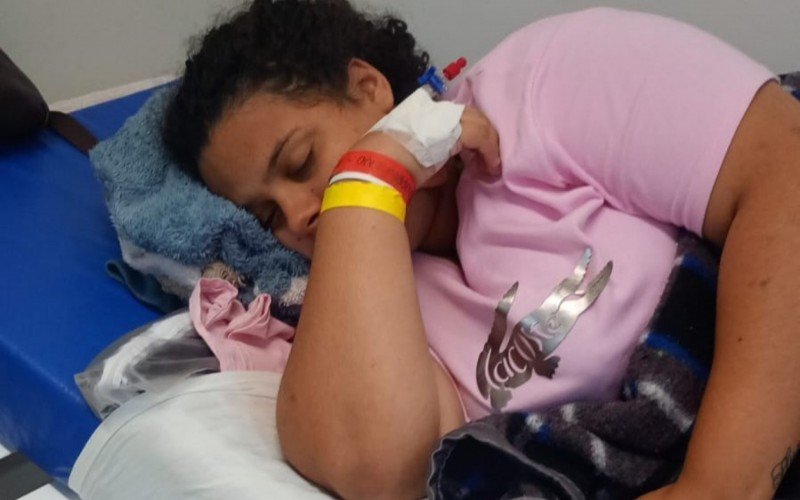 Thainá de Andrade Cruz está há uma semana internada no hospital de Novo Hamburgo | abc+