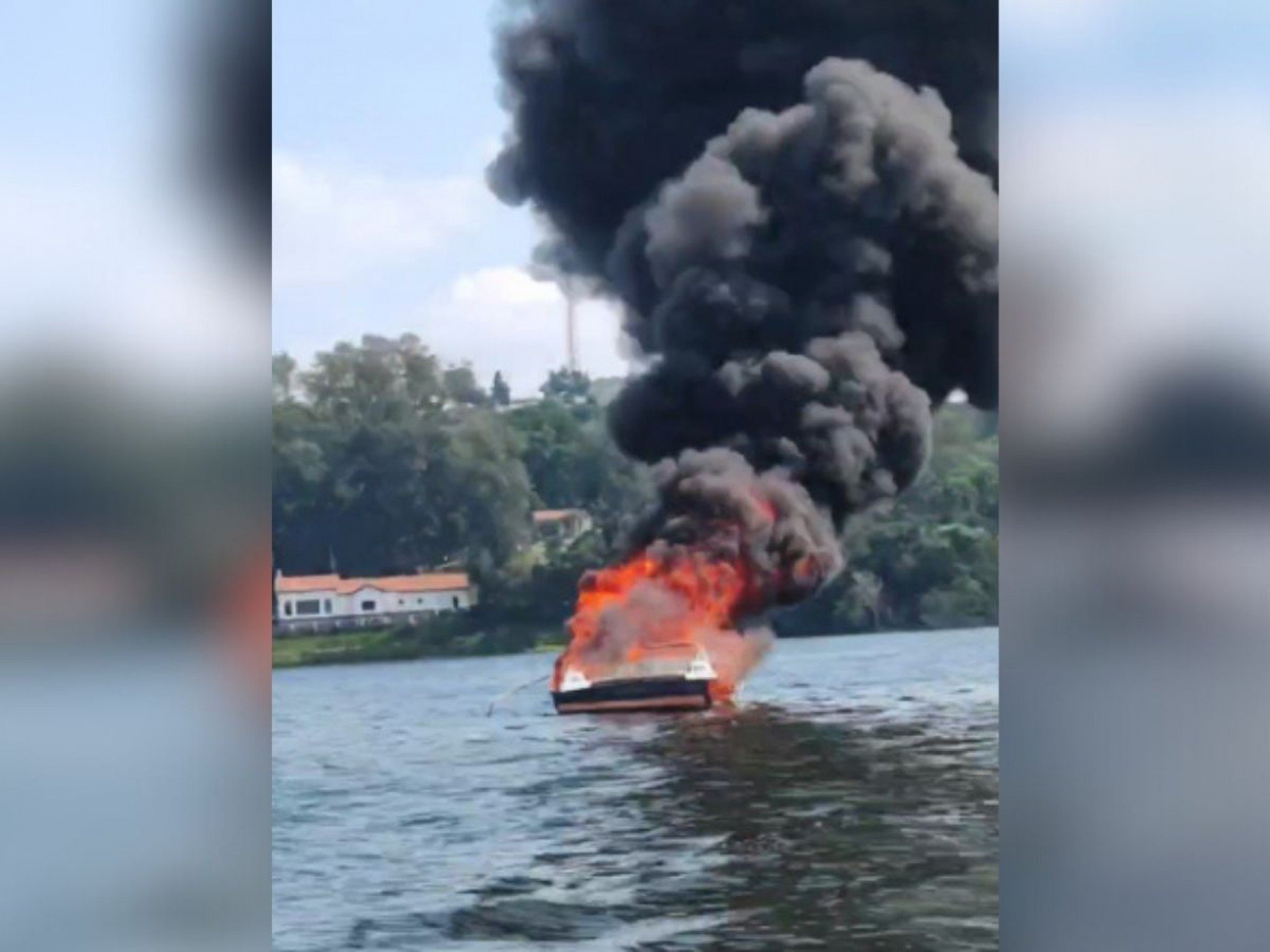 VÍDEO: Lancha explode duas vezes enquanto família visitava embarcação para comprá-la