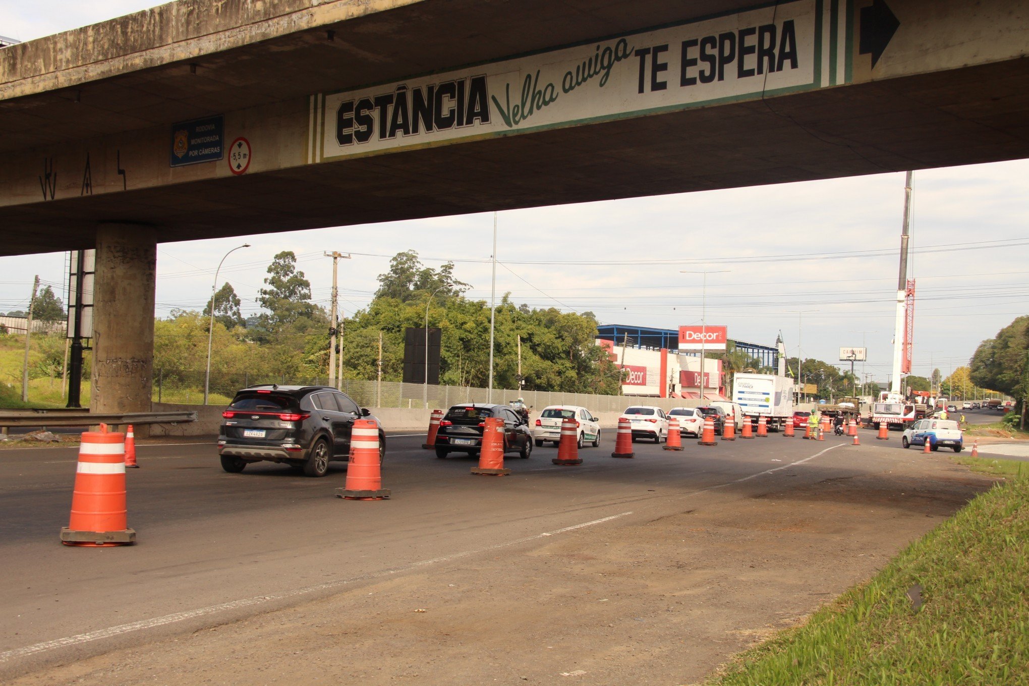 BR-116: Obras entre Novo Hamburgo e Estância exigem atenção