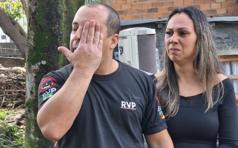 Vigilante Luís Fabiano da Silva foi recebido pela família, amigos e colegas de trabalhos na manhã deste sábado (10) | abc+