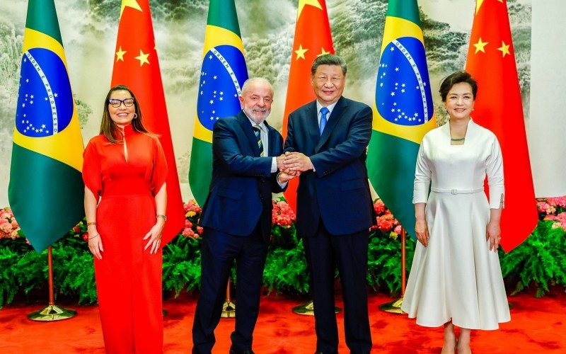 Lula e Janja na cerimônia de boas-vindas na China | abc+