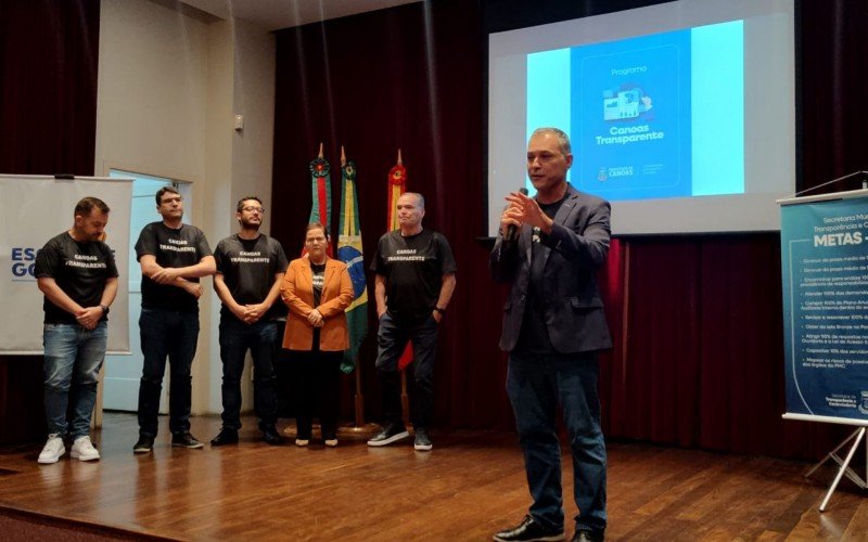 Secretário municipal de Transparência e Controladoria, Gustavo Ferenci anuncia programa Canoas Transparente