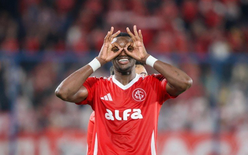 Ricardo Mathias abriu o placar para Inter diante do Nacional no Uruguai | abc+