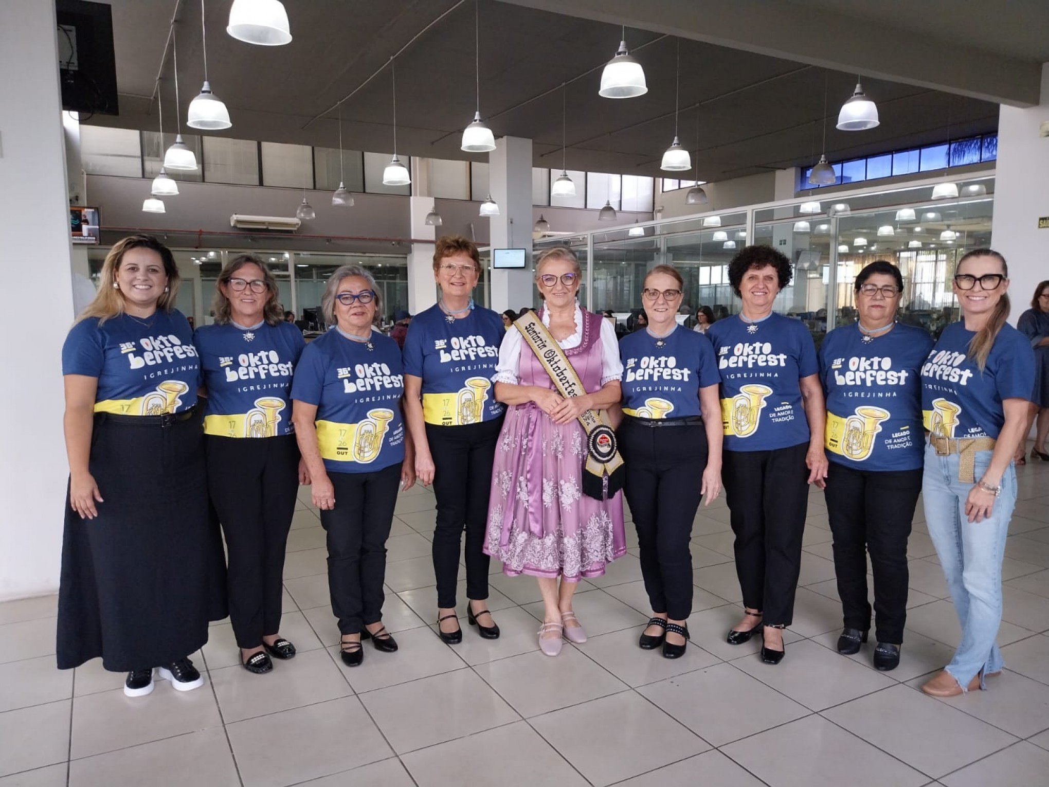 Candidatas a Seniorin da Oktoberfest de Igrejinha visitam região