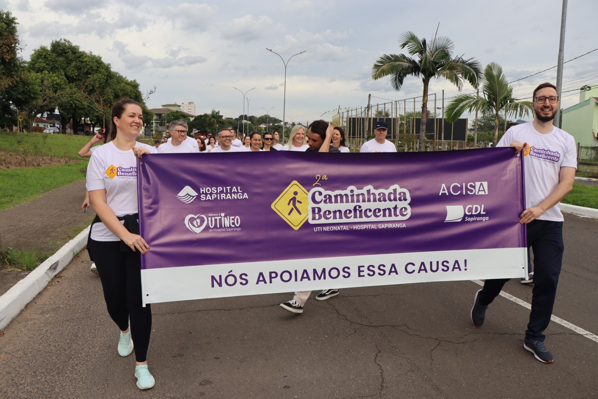 Mais de 200 pessoas se unem em solidariedade na 2ª Caminhada Beneficente em Sapiranga