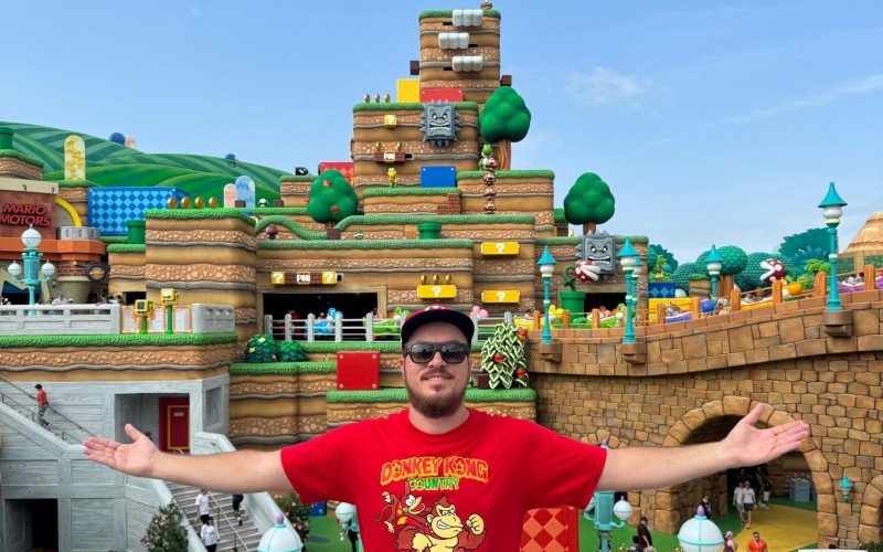 Empresário de Canoas visitou o Super Nintendo World no Epic Universe