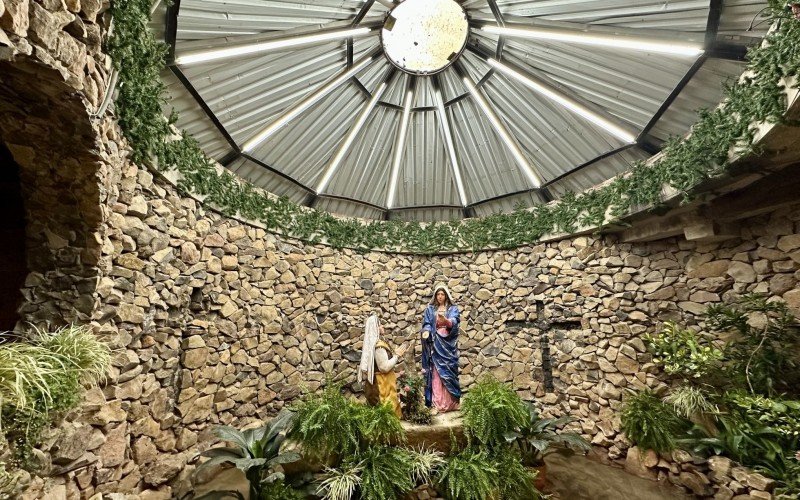 Nova igreja está sendo construída no santuário de Nossa Senhora do Caravaggio, em Canela