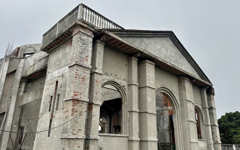 Nova igreja está sendo construída no santuário de Nossa Senhora do Caravaggio, em Canela