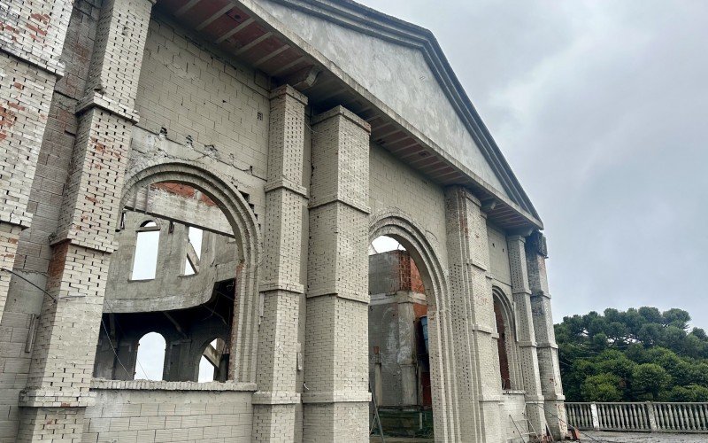 Nova igreja está sendo construída no santuário de Nossa Senhora do Caravaggio, em Canela