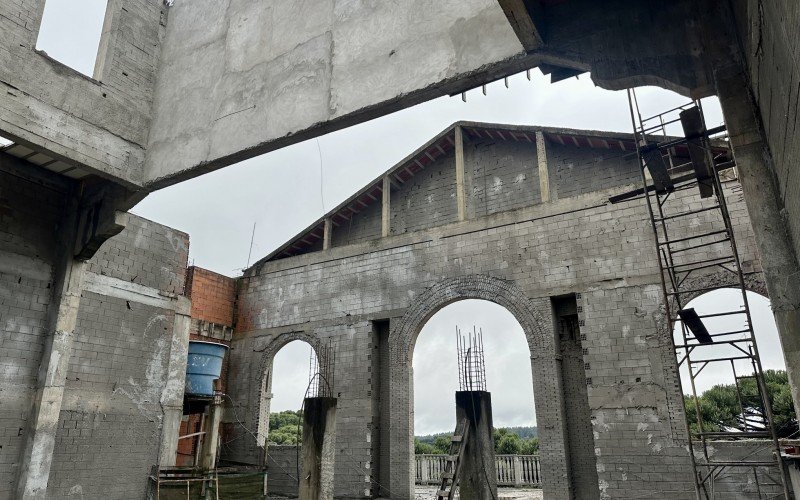 Nova igreja está sendo construída no santuário de Nossa Senhora do Caravaggio, em Canela