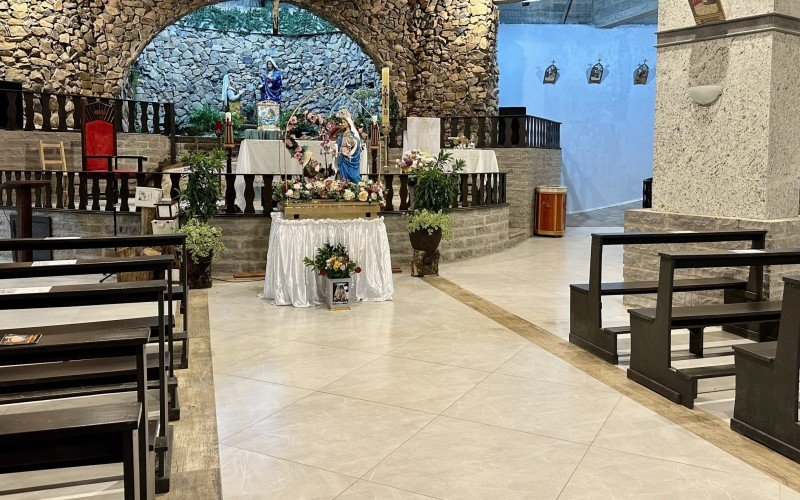 Nova igreja está sendo construída no santuário de Nossa Senhora do Caravaggio, em Canela