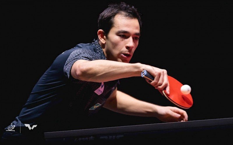 Hugo Calderano venceu o nigeriano Quadri Aruna e avançou às quartas de final do Mundial | abc+