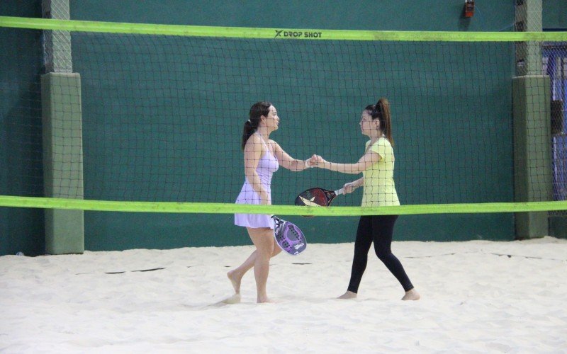 Final da categoria Duplas Feminina Iniciantes