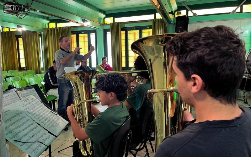 Banda Municipal de São Leopoldo foi laboratório para o curso de regência do projeto