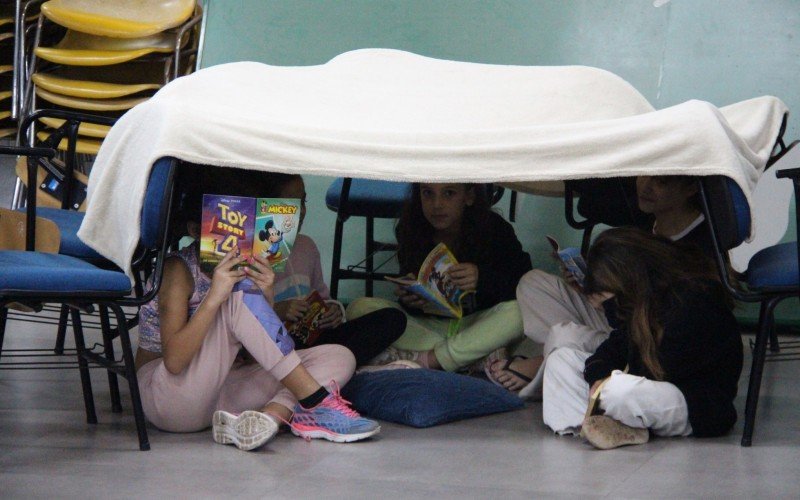 Cabanas viraram espaço para leituras