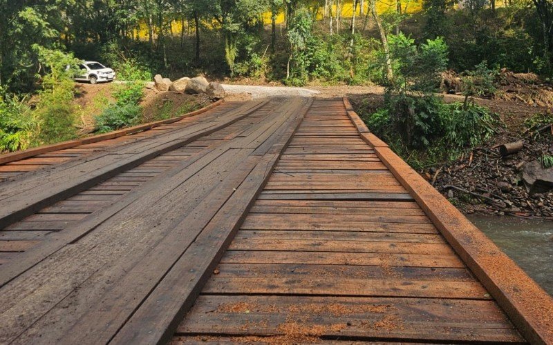 Prefeitura de Gramado conclui revitalização da ponte do Morro do Arame