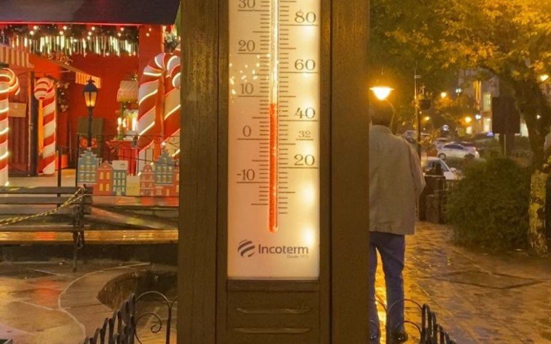 Temperaturas estão em queda em Gramado nesta quarta-feira (28)