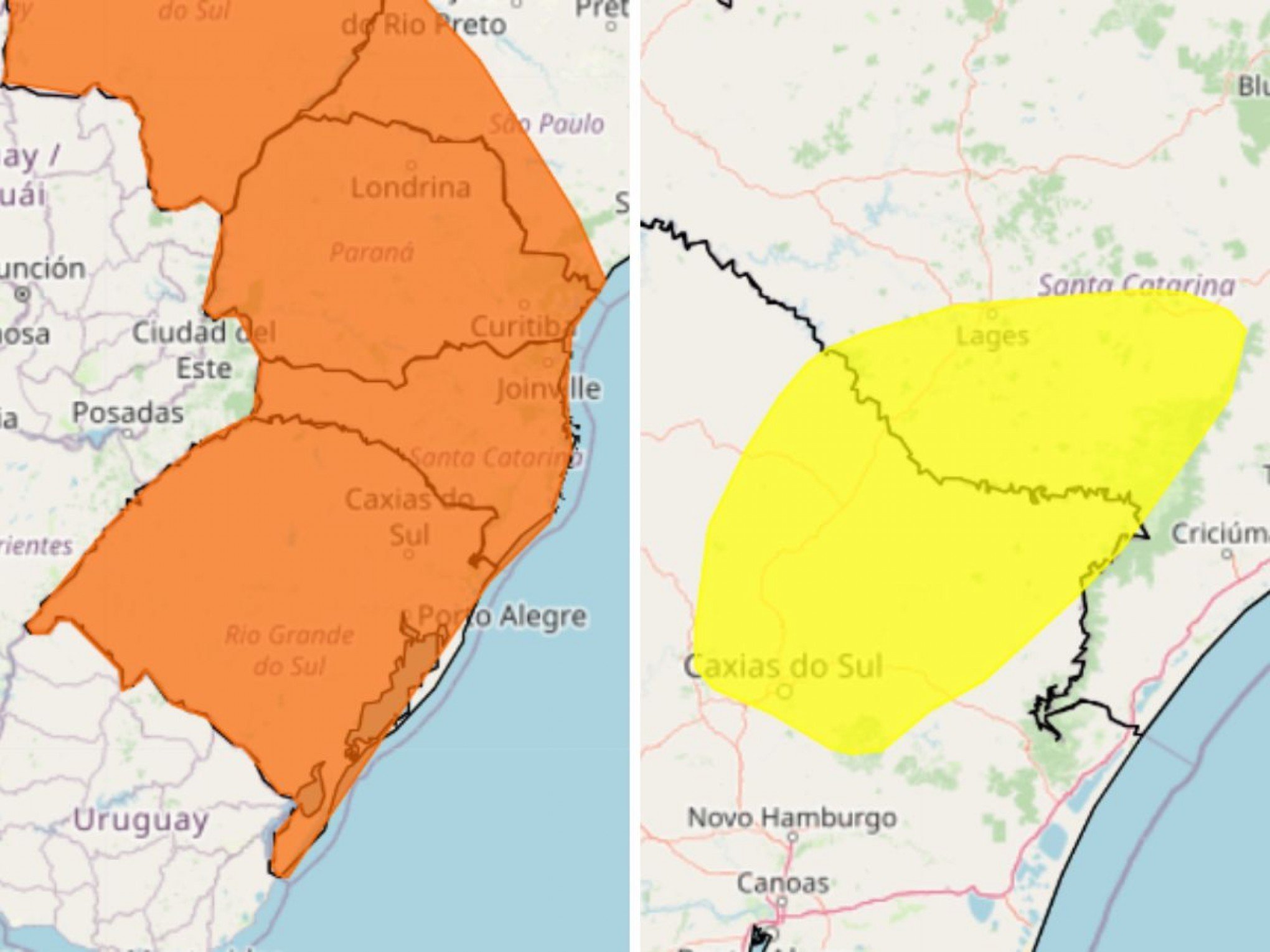 NEVE: Inmet publica dois alertas para queda nas temperaturas no Sul do Brasil; veja onde pode nevar