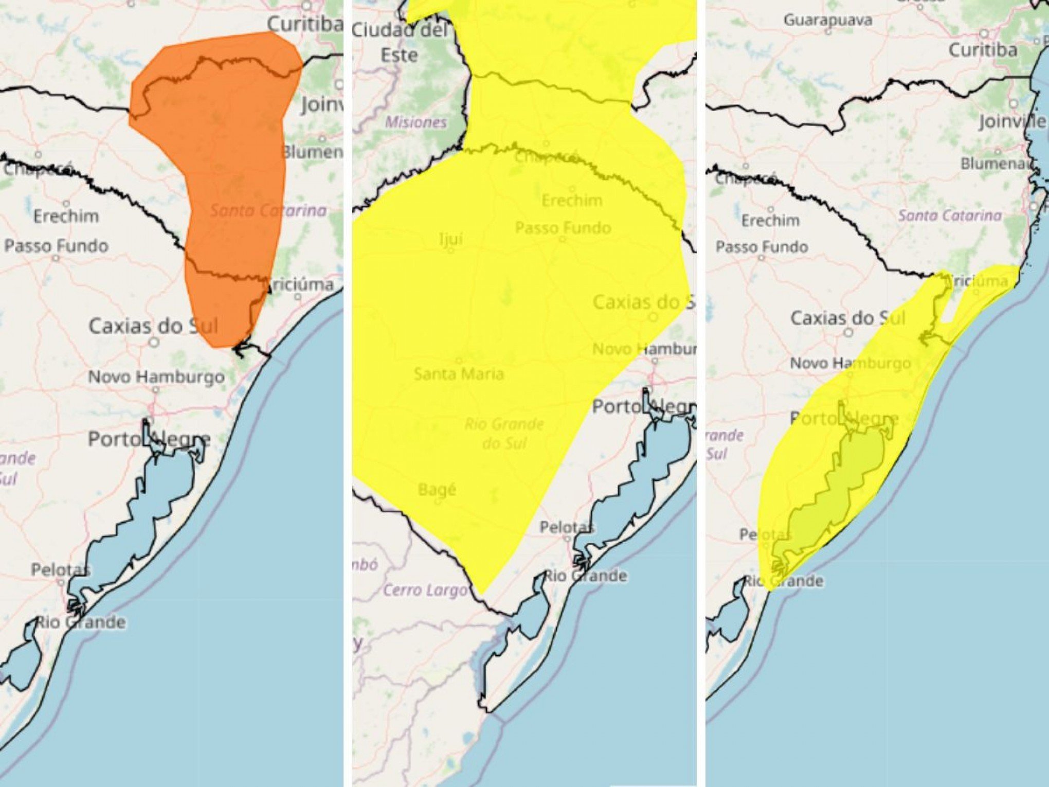 Depois da neve, Inmet alerta para geada e vento nos próximos dias no Rio Grande do Sul