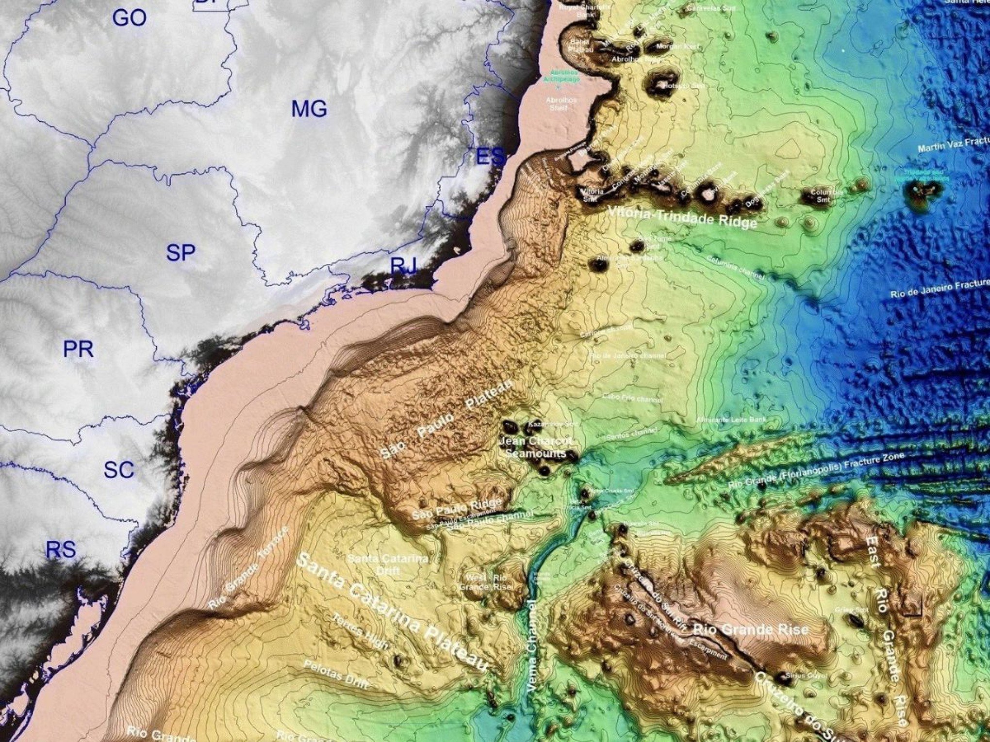Ilha submersa a 1,2 mil quilômetros da costa do RS é rica em terras raras cobiçadas pelos EUA