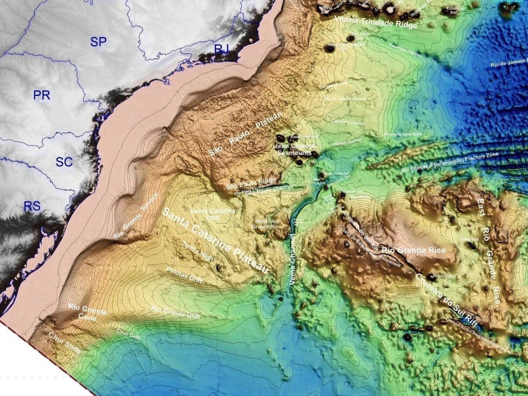Ilha submersa na costa do RS seria mais alta do que maior montanha do Brasil se não tivesse afundado, dizem pesquisadores