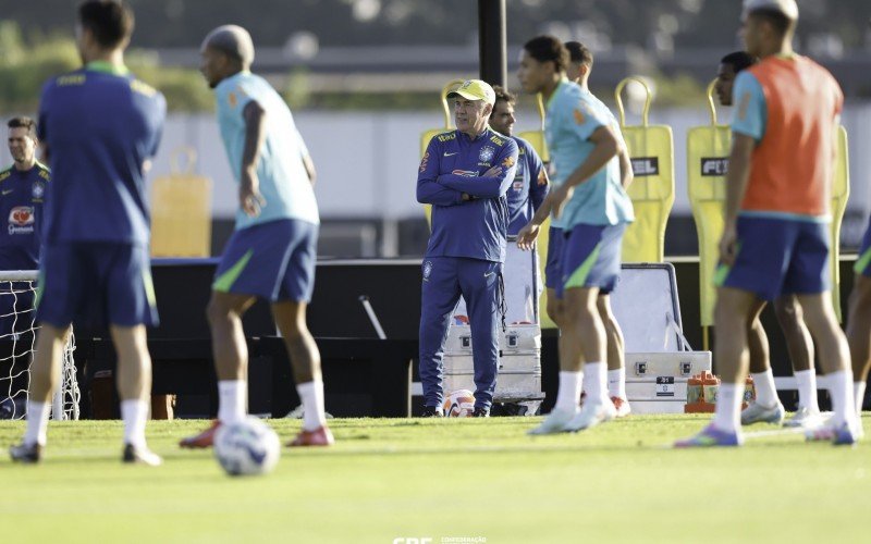 Ancelotti comandou o primeiro treino pela Seleção Brasileira | abc+
